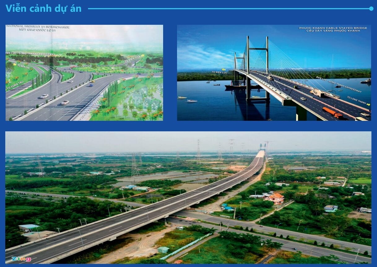 Minh họa cao tốc Bến Lức Long Thành 